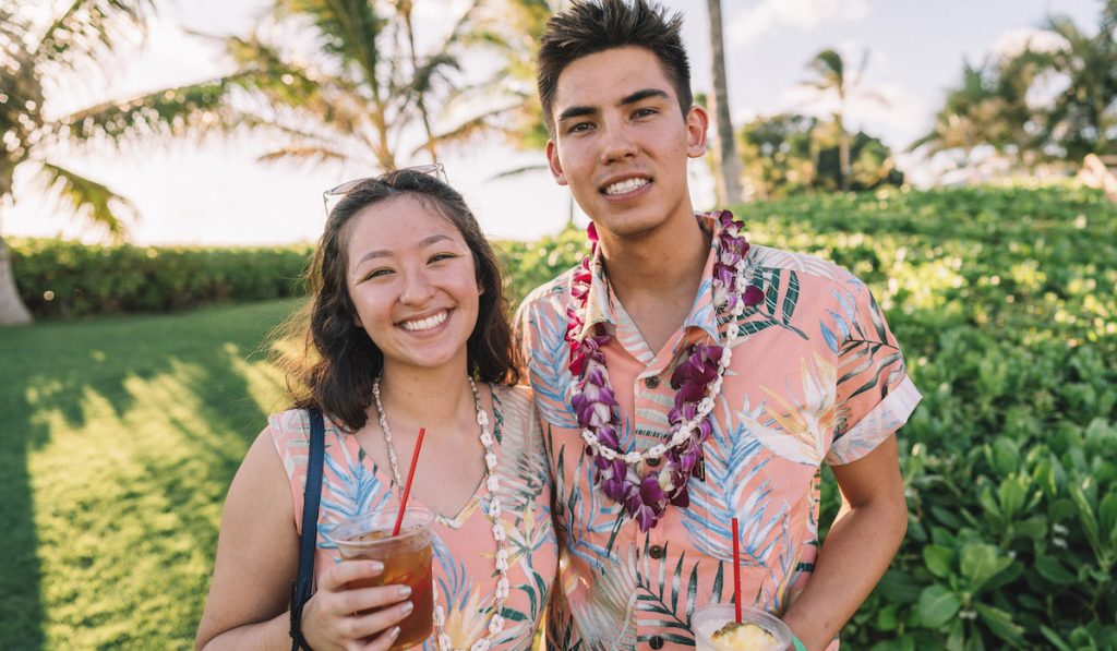 hawaiian locals smiling