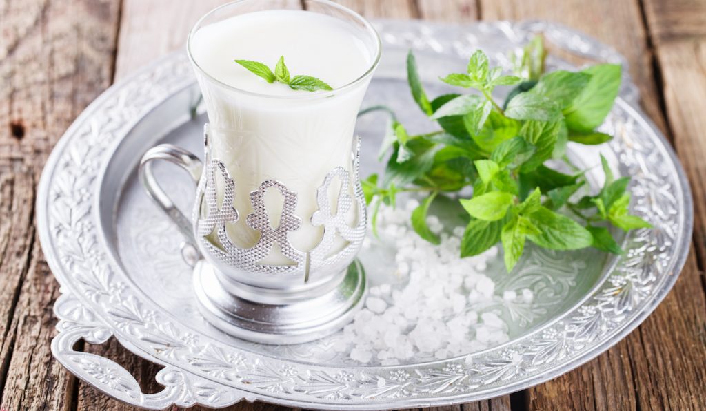 glass of spiced buttermilk