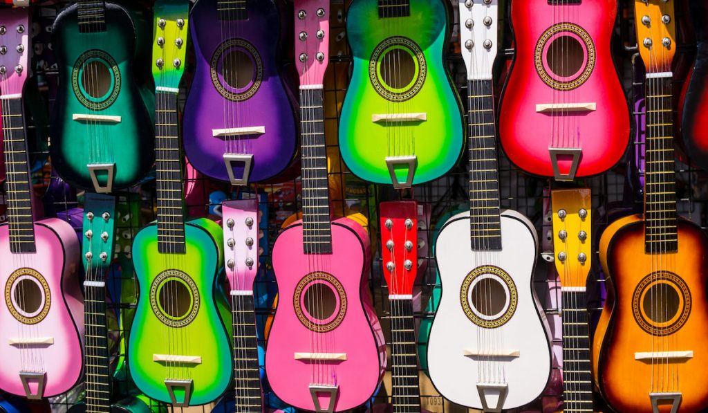 Colorful Mini Guitars
